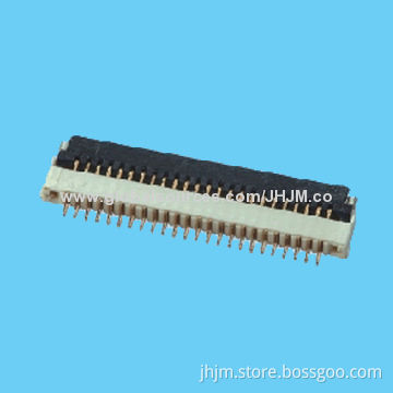 FPC Connectors, 0.5mm Pitch, 1.00mm H, ZiF Front-flip, Lower Contacts, Right Angle/SMT Type, Phone